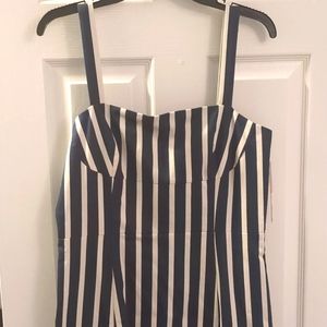 NWT Gianna Bini blue and white striped dress